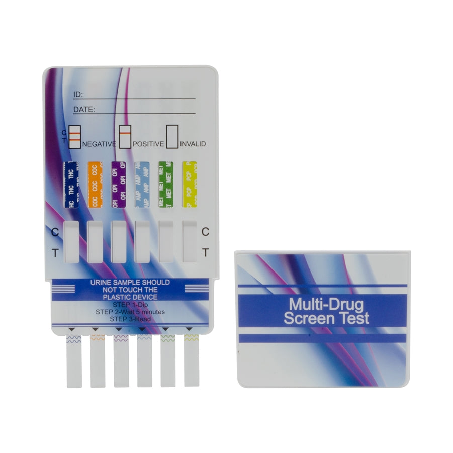 6 Panel Drug Test Card - Box of 25 ($1.99 each)