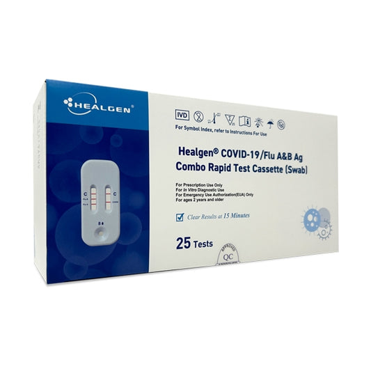COVID-19 Flu Combo Test Kit - Box of 25 ($9.96 each)