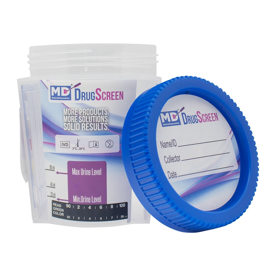 5 Panel Drug Test Cup with 6 Adulterants - Box of 25 ($3.70 each)